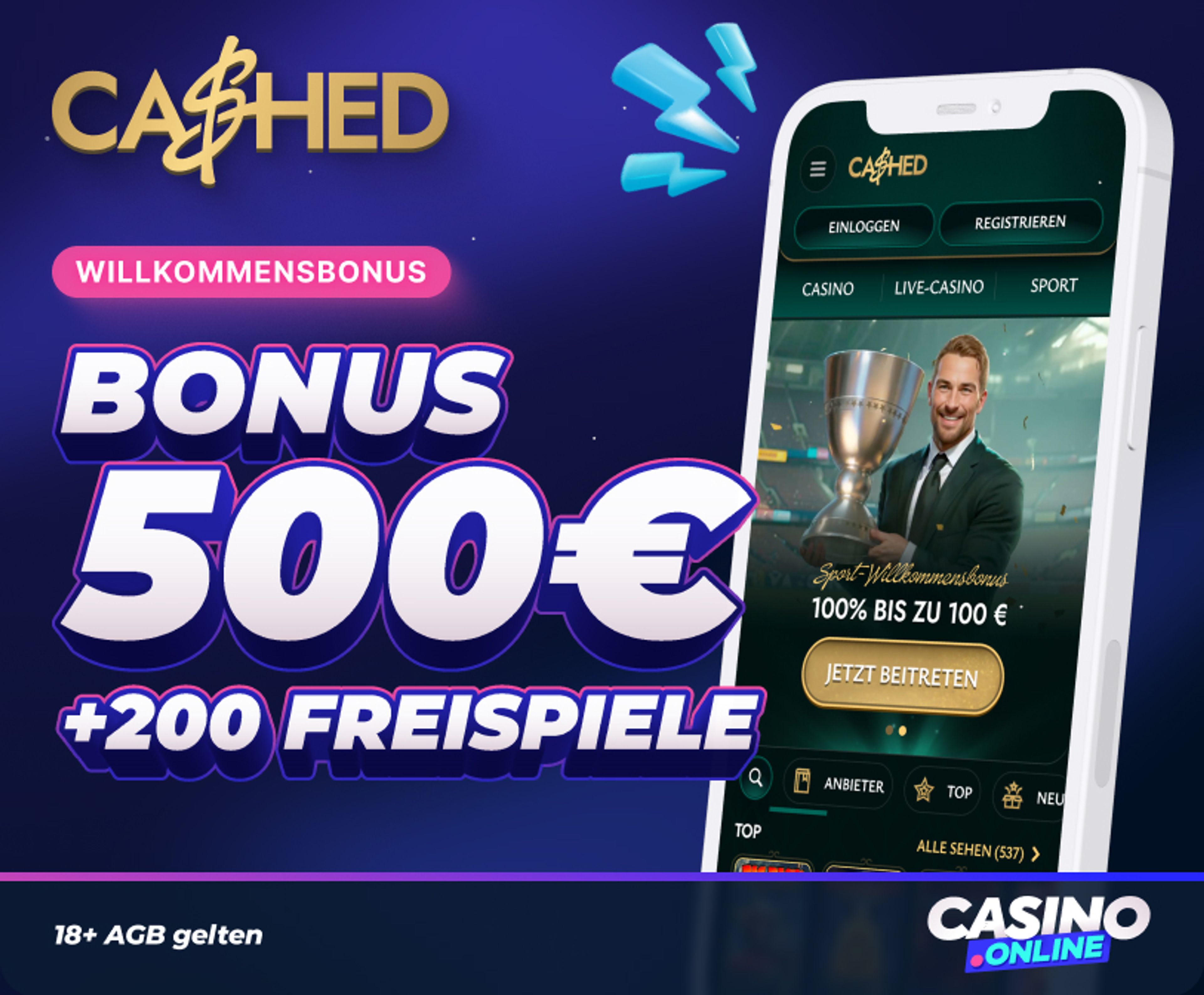 Cashed Casino Willkommensbonus